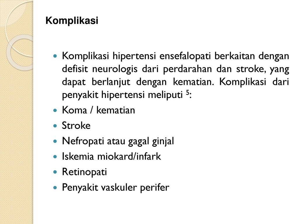 Hipertenzija encefalopatije